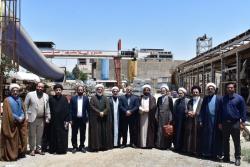 بازدید امامان جماعت مساجد شهرستان از پروژه ریل گذاری و روسازی خط متروی تهران اسلامشهر